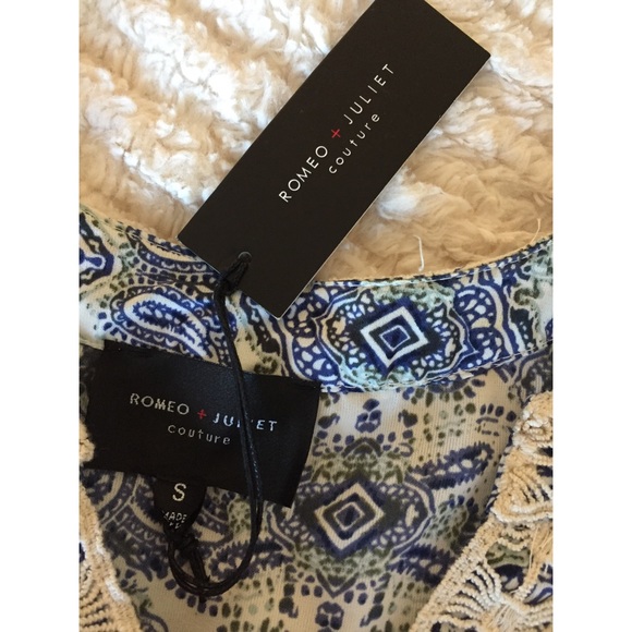 NWT Romeo & Juliet Crochet Long-Sleeve Romper - Picture 3 of 6