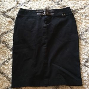 Black pencil skirt