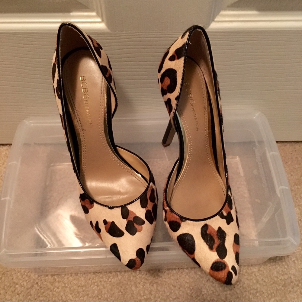 Leopard print heels