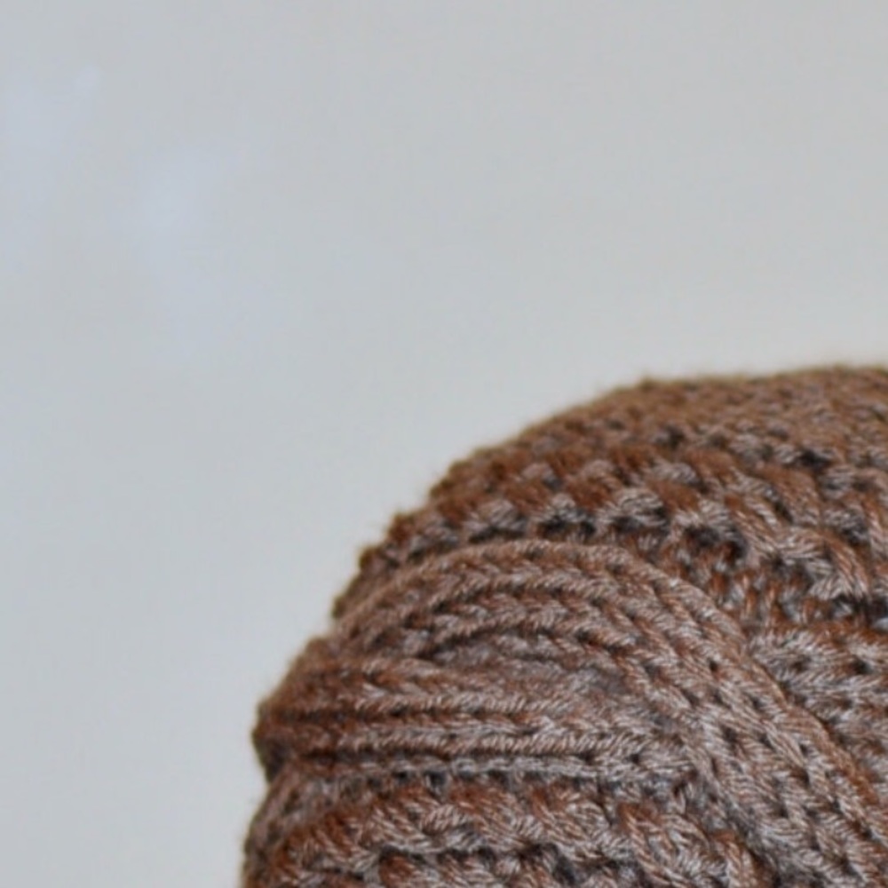 Slouchy Beanie Cable Button Winter Hat