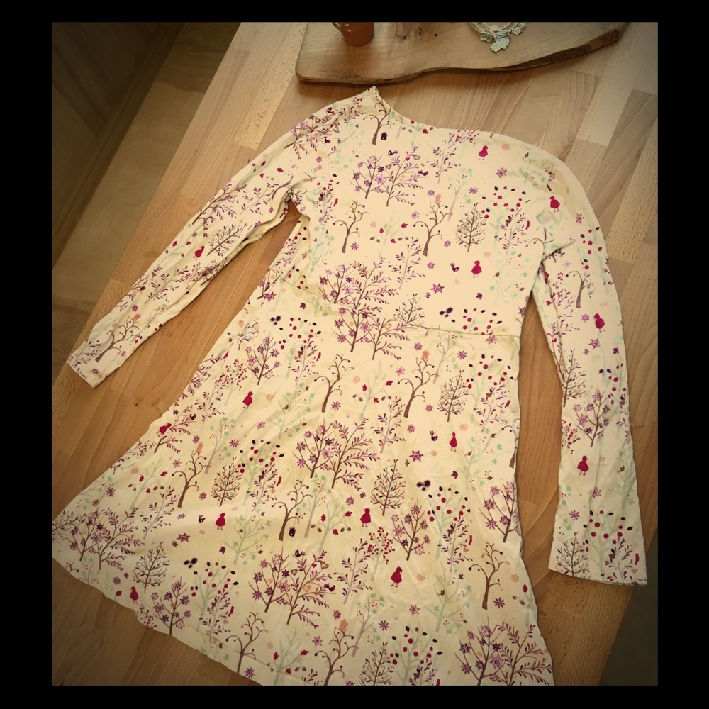 Girls winter print dress
