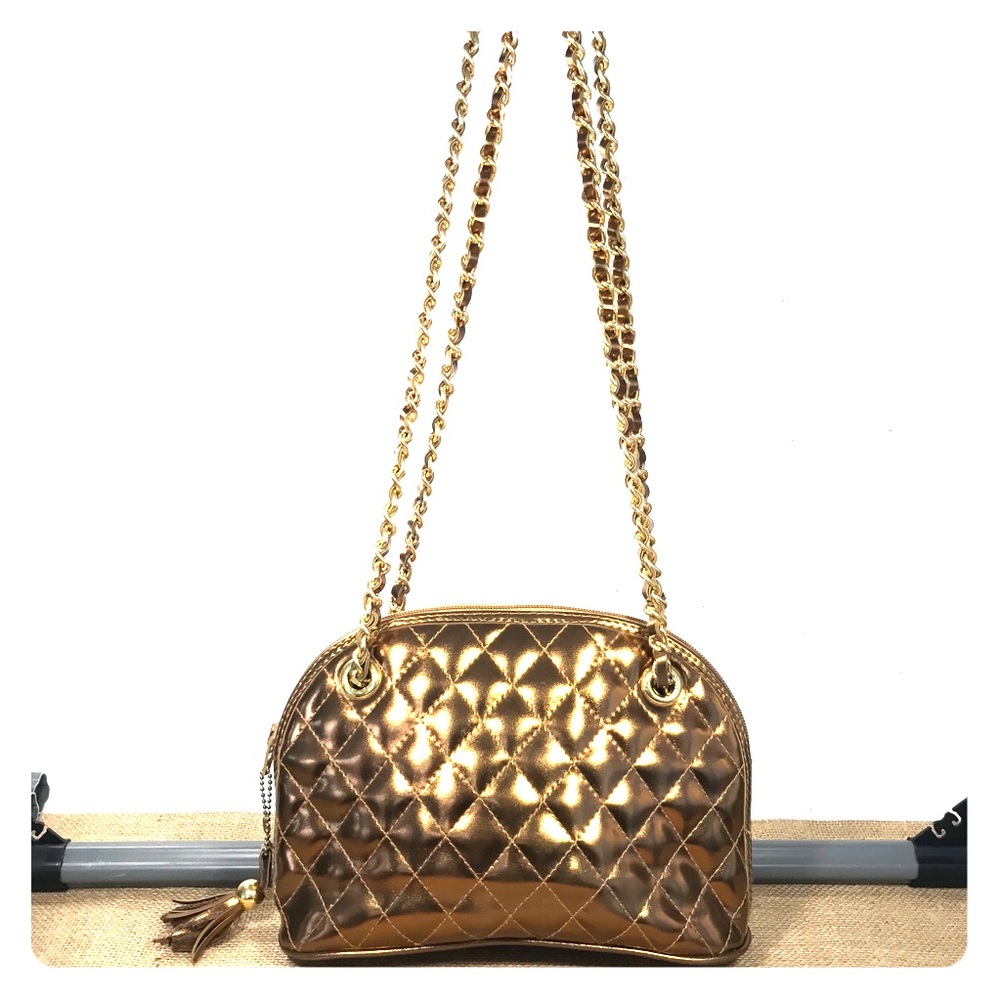 Desini of Paris Gold Leather Purse Made in Italy