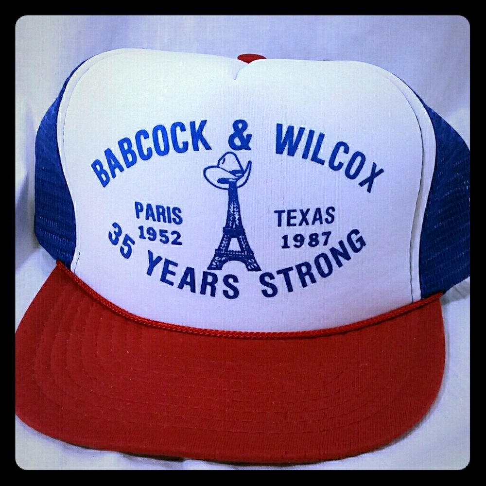 Babcock & Wilcox Hat 35 yrs Trucker snapback cap
