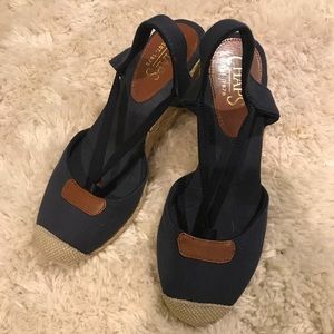 Barely Worn Blue Wedges