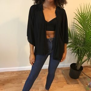 Urban outfitters black kimono