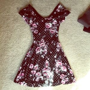 Flower print dress