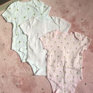 (3) Short Sleeve Onesies