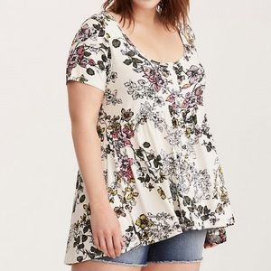 Floral Button Down Babydoll