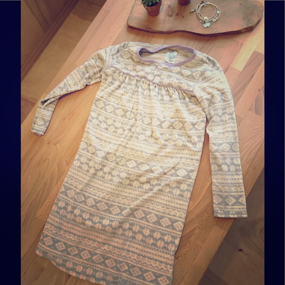 Girls fleece nightgown