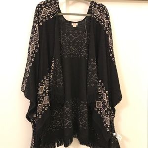 Tribal Poncho with Fringe!!