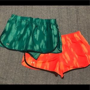 Under armor running shorts.