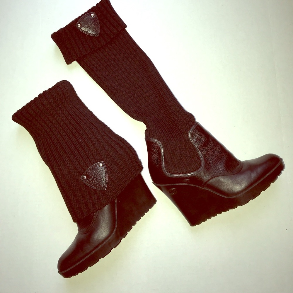 Gucci Wedge Sock Boots 8