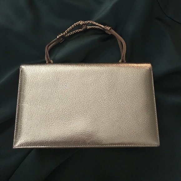 Vintage Magda Makkay Gold Evening Bag - Picture 1 of 7