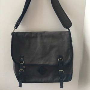 NWOT Dark Green Messenger Bag