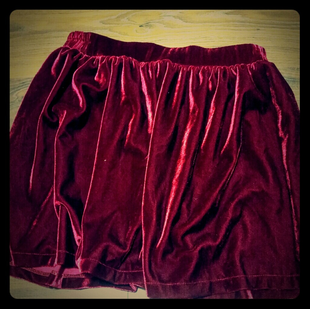 A Beautiful Red Velvet Skirt