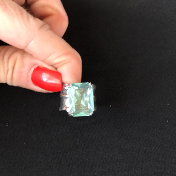 silpada Jewelry - Silpada R1608 Aqua glass .925 SS