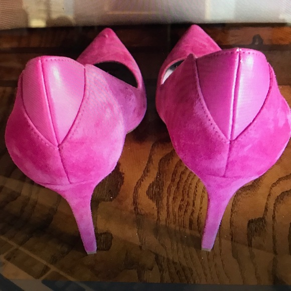 Sam Edelman Women Sam Edelman Pink Suede Pumps - size 9