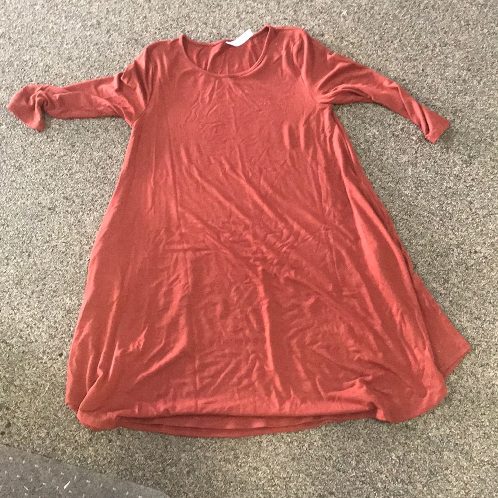 Rust Solid Tunic. Perfect with leggings!