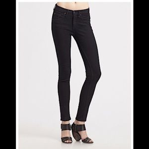 Black denim Rag & Bone skinny jeans