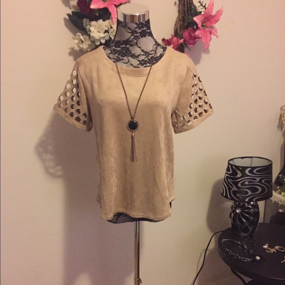 Gorgeous faux suede top