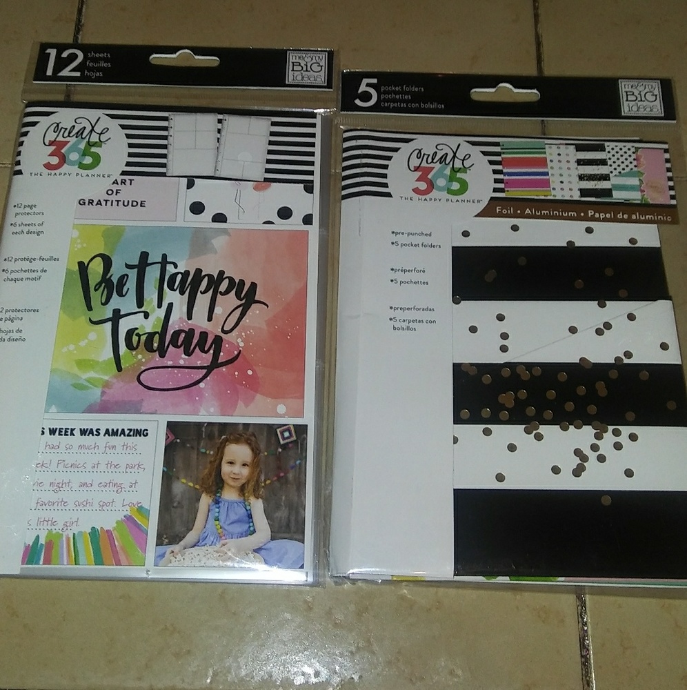 Mini happy planner inserts