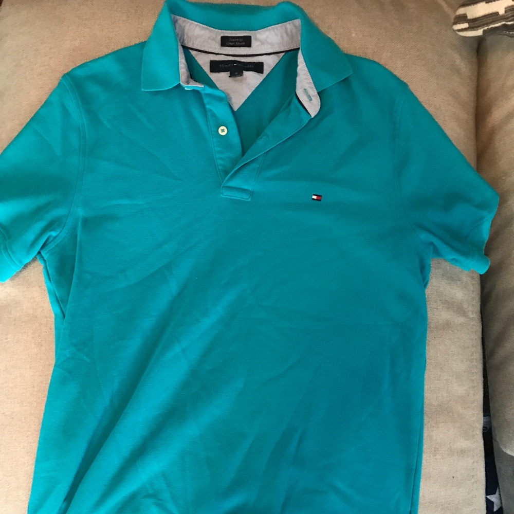 Tommy Hilfiger aqua polo
