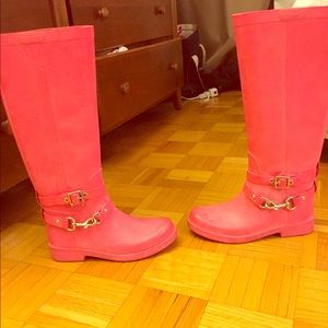 Coach rain boots