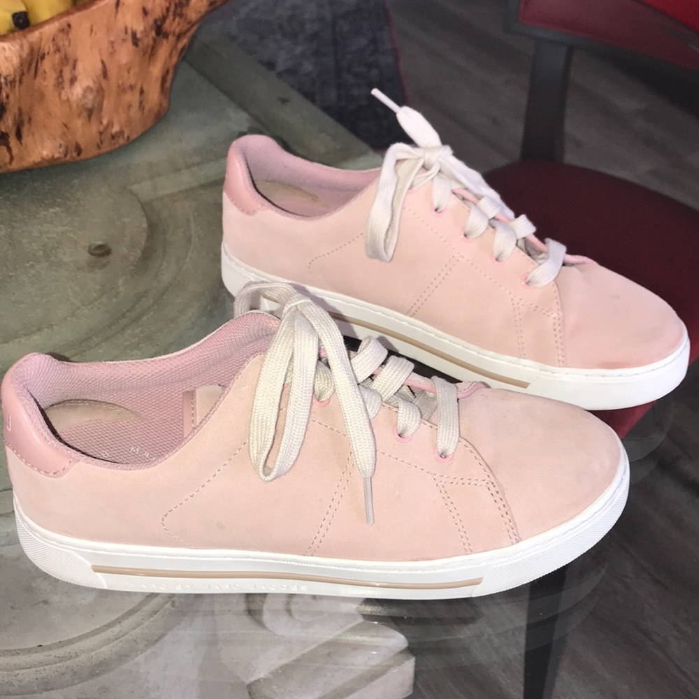 Marc by Marc Jacobs light pink suede sneaker