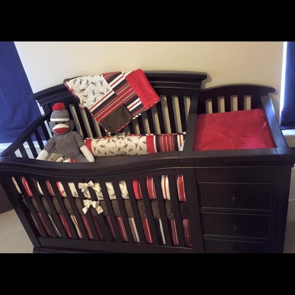 Sock monkey baby bedding - Picture 1 of 4