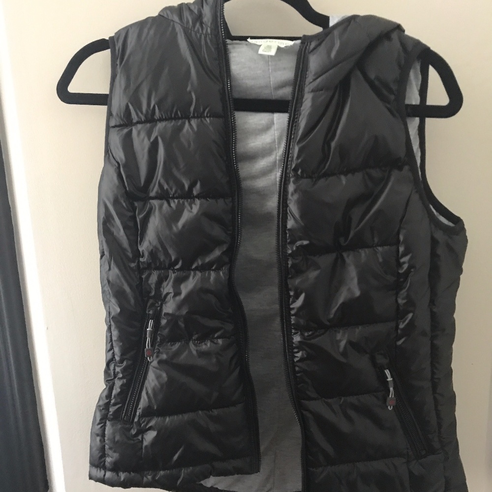 Black Bubble Vest SIZE S Tangerine
