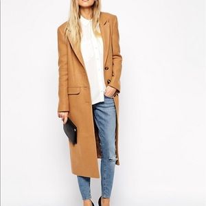 ASOS Midi Coat in Wool