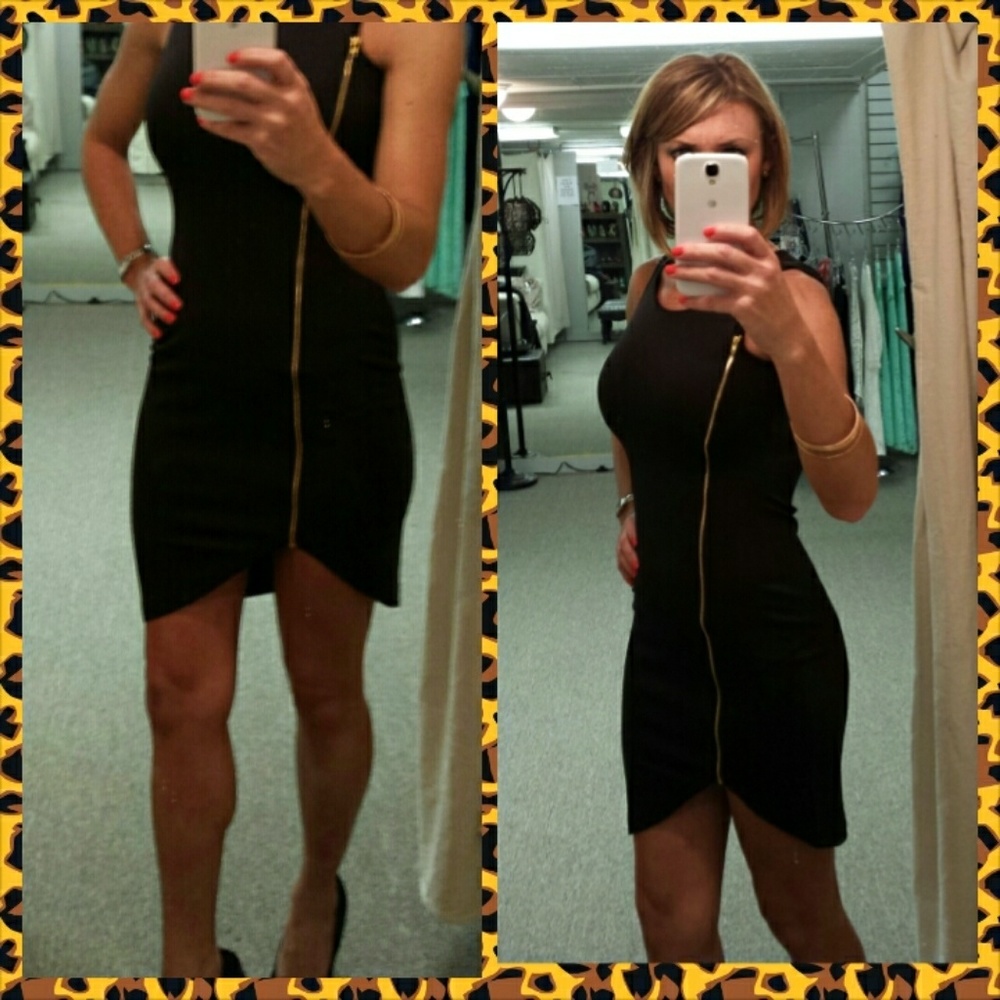 Little Black Zipper Dress