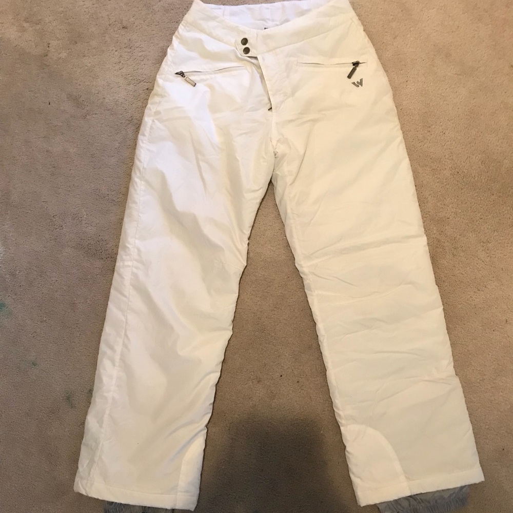 Women’s White Sierra Ski Pants Sz S