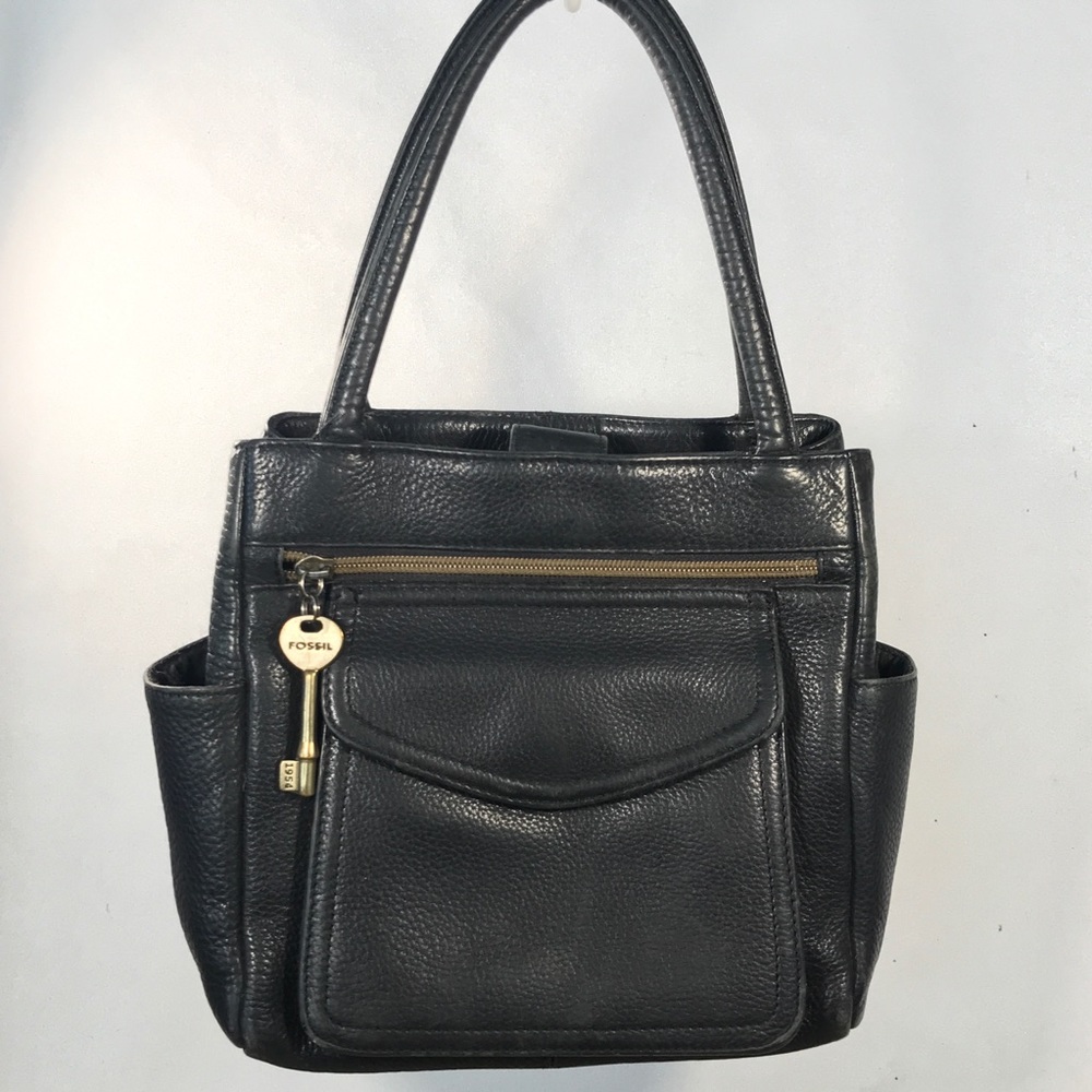 Fossil Black Leather Handbag