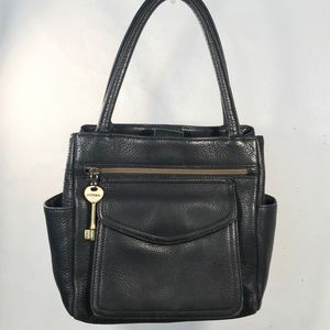 Fossil Black Leather Handbag