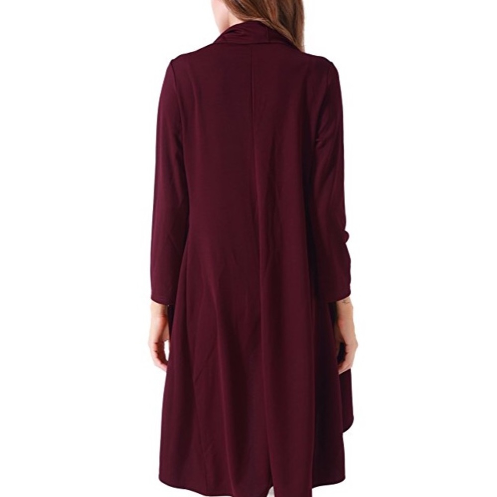 💥 LAST ONE Drape Front Waterfall Lapel Cardigan - Picture 7 of 7