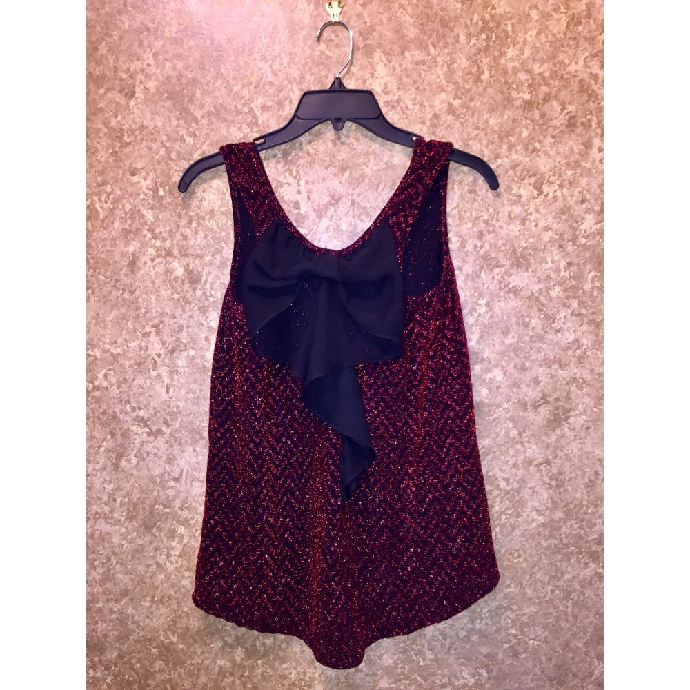NWOT Stunning Sparkling Red Top - Picture 3 of 7