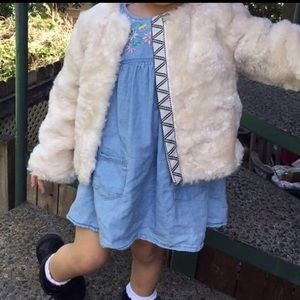 Toddler fur jacket
