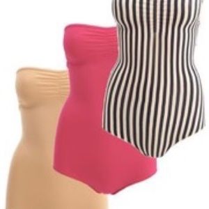 American Apparel nude strapless onesie