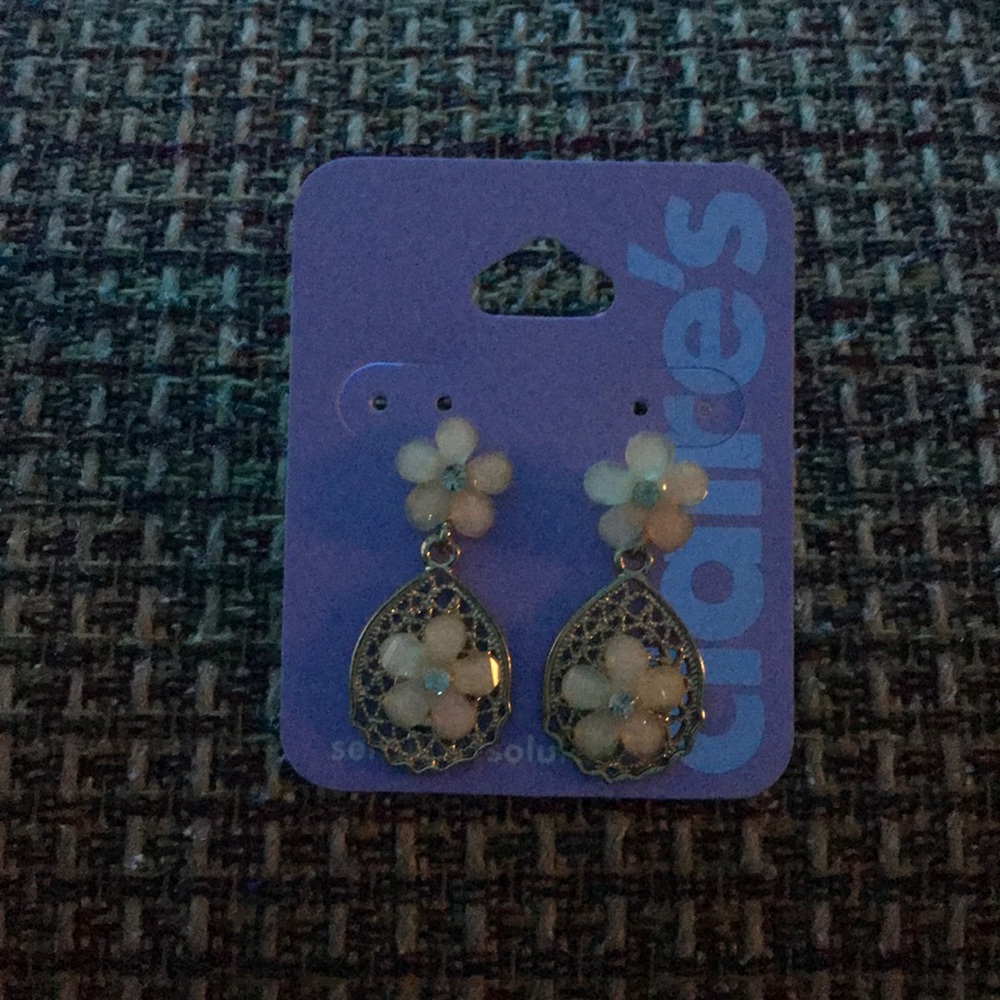 women’s dangly earrings.
