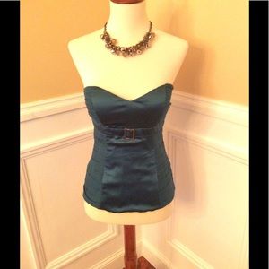 Arden B Strapless silk top in XS.