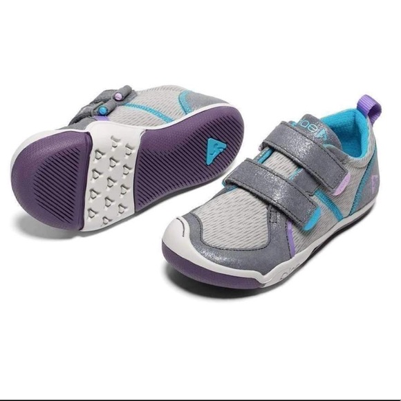 PLAE Other - Plae Ty Silver/Purple/Aqua Sneakers