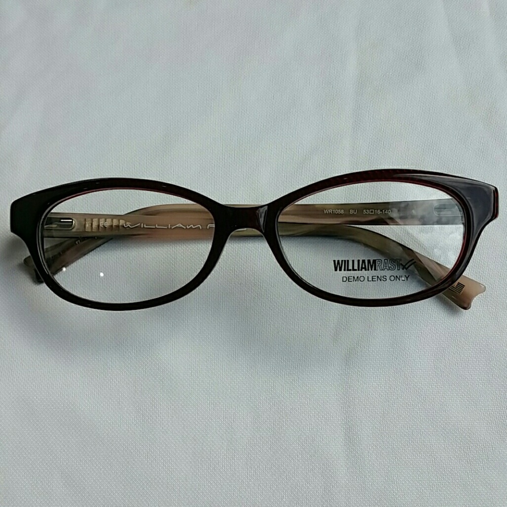 New Williamrast eyeglasses frames burgundy