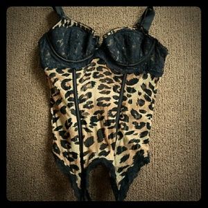 Victoria Secret Leopard Print Corset