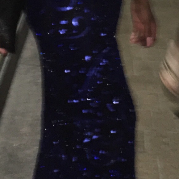 Primevera Royal Blue & Black Prom Dress😍💙💎 - Picture 3 of 8