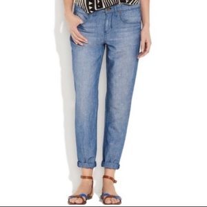 Madewell Linen Boyjeans