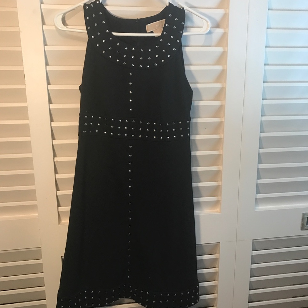 MICHAEL Michael Kors Black Studded Dress, size 0