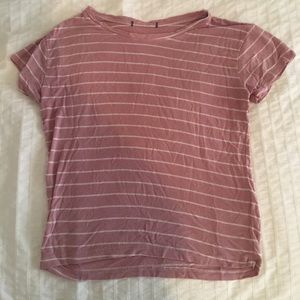 Brandy Melville Pink & White Shirt