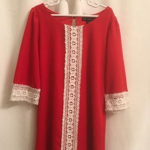 Sequin hearts red dress