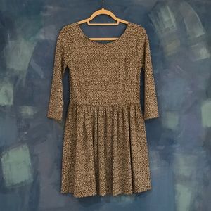 Gray patterned dress